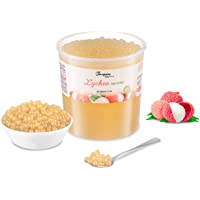 Los mejores  - Popping boba- cubo de 3.2 kg. BURBUJAS PARA TÉ originales de Lichi para té de burbujas- SIN colorantes artificiales…